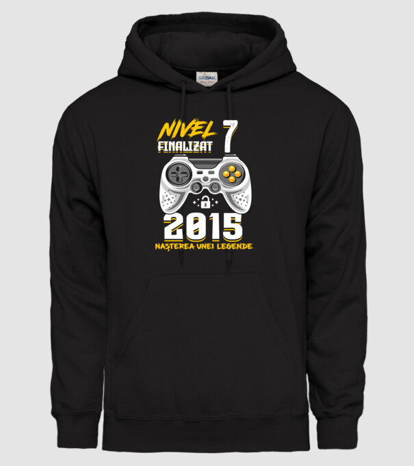 Nivel 7 finalizat. 2015 nașterea unei legende model negru pe tricou