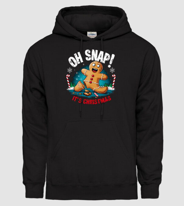 Oh snap! It's christmas Negru model negru pe tricou