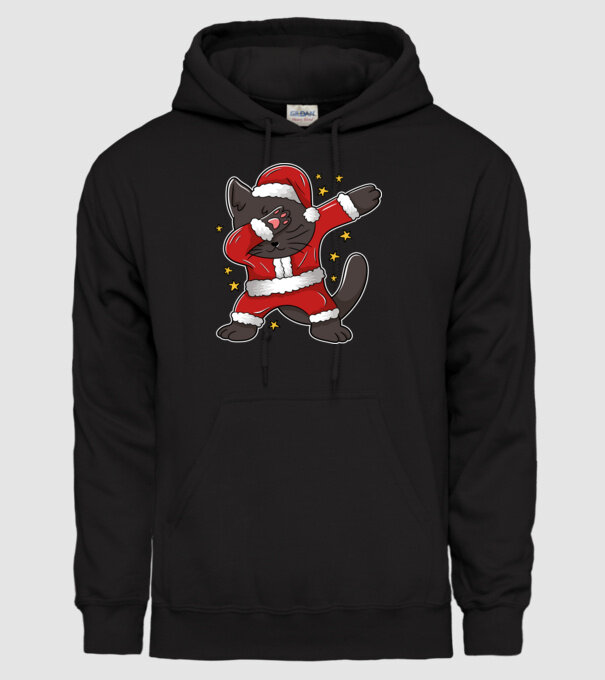 Pisică Dab model negru pe tricou