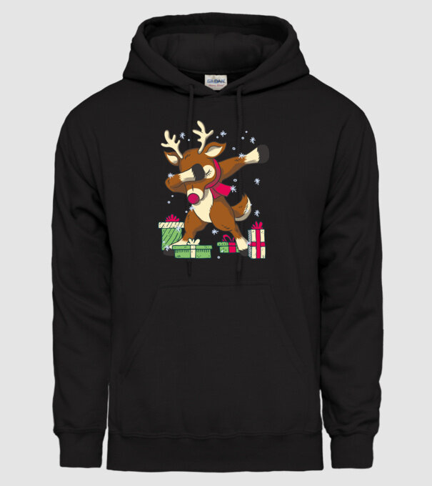 Rudolph DAB model negru pe tricou