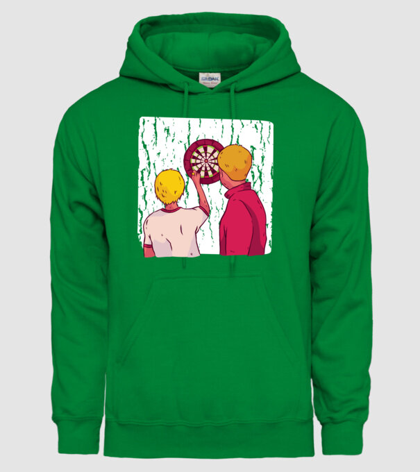 Darts Tată Fiu model verde pe tricou