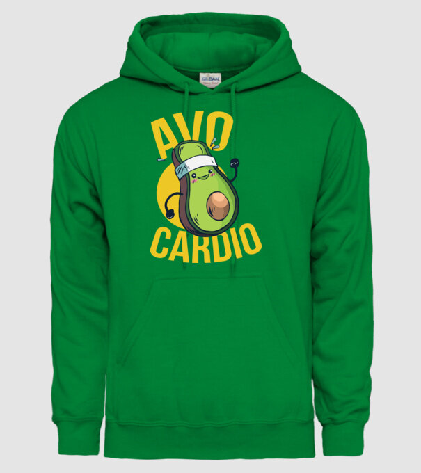 Avo Cardio Antrenament Avocado model verde pe tricou