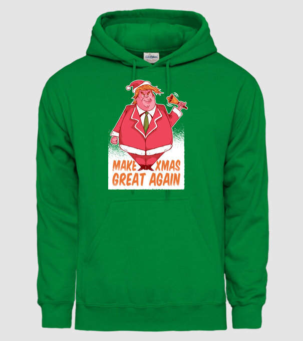 Make Xmas Great again Trump tricou amuzant Crăciun model verde pe tricou
