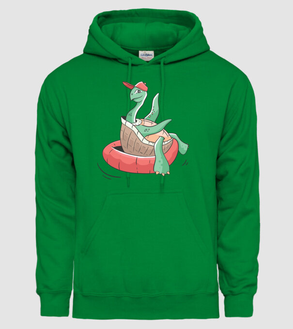 Broască țestoasă cool model verde pe tricou