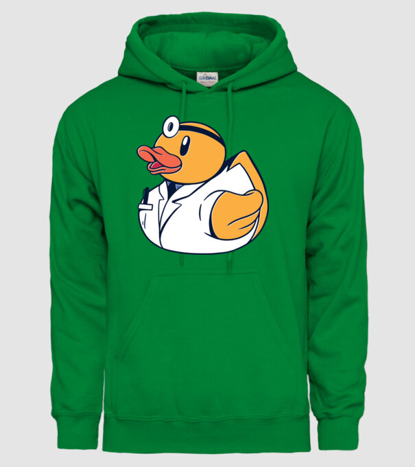 Medic Rățușcă de cauciuc model verde pe tricou