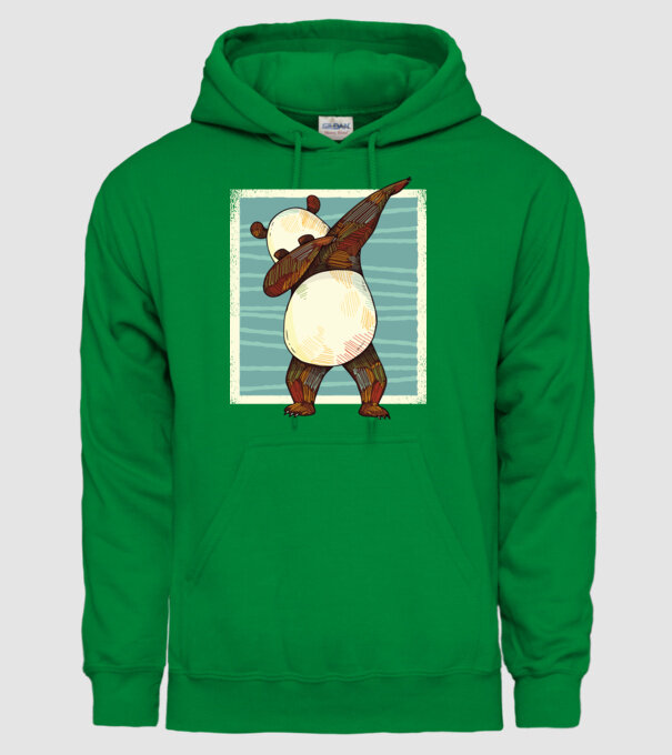 Panda DAB dans model verde pe tricou