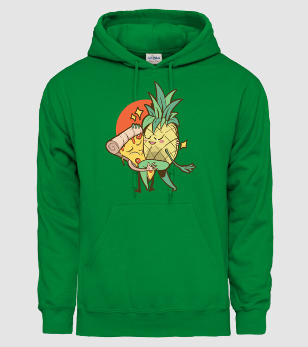 Pizza Ananas Dans model verde pe tricou