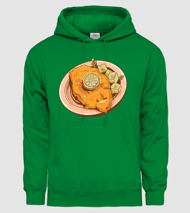 Șnițel vienez Wiener Schnitzel model verde pe tricou