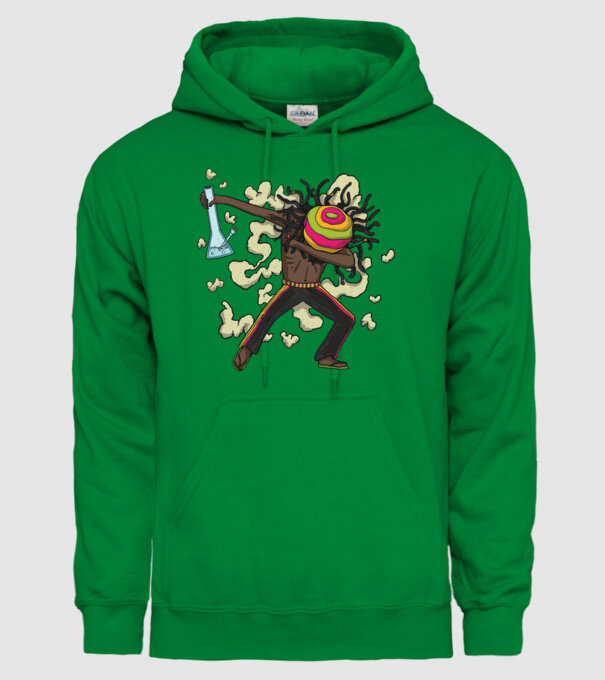 Dreadlock DAB model verde pe tricou