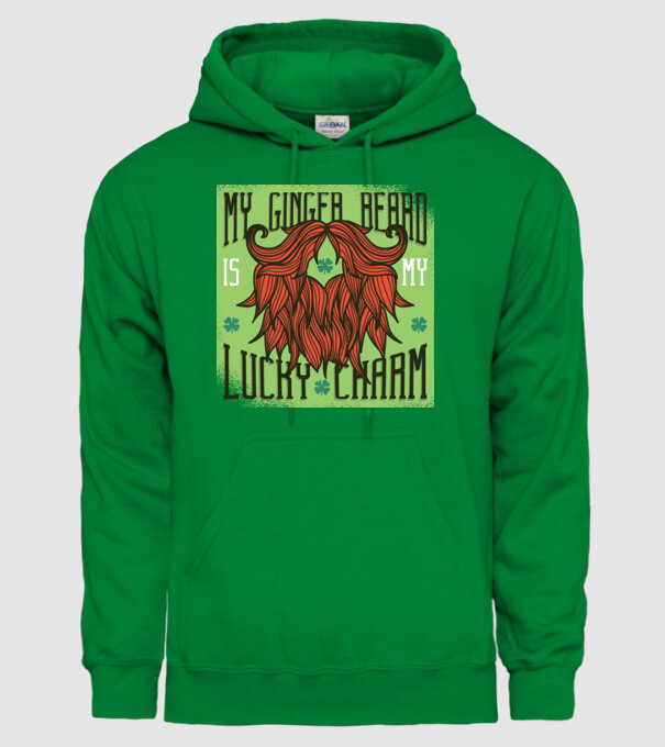 Sfântul Patrick Noroc Barbă model verde pe tricou