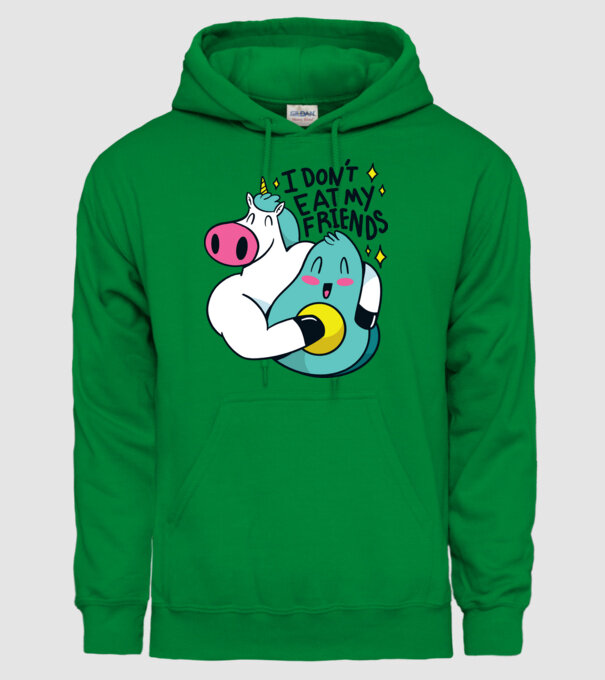 Unicorn Avocado Prietenie model verde pe tricou