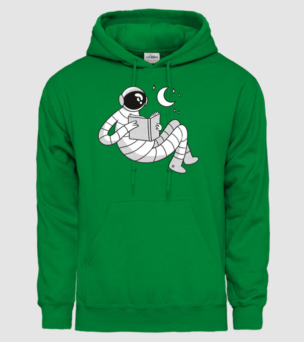 Lectură Astronaut model verde pe tricou