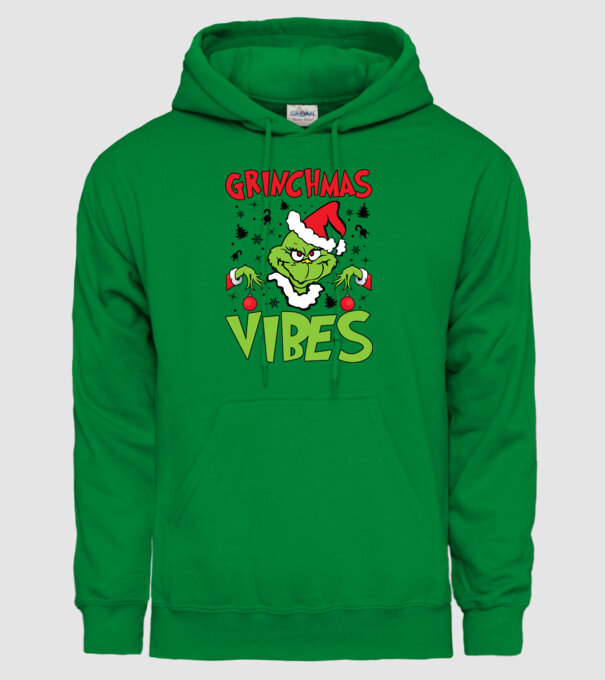 Grinchmas Vibes - Grinch model verde pe tricou