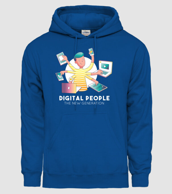 Oamenii multitasking sunt generația viitoare model albastru regal pe tricou