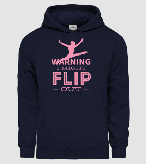 Gimnast model albastru închis pe tricou