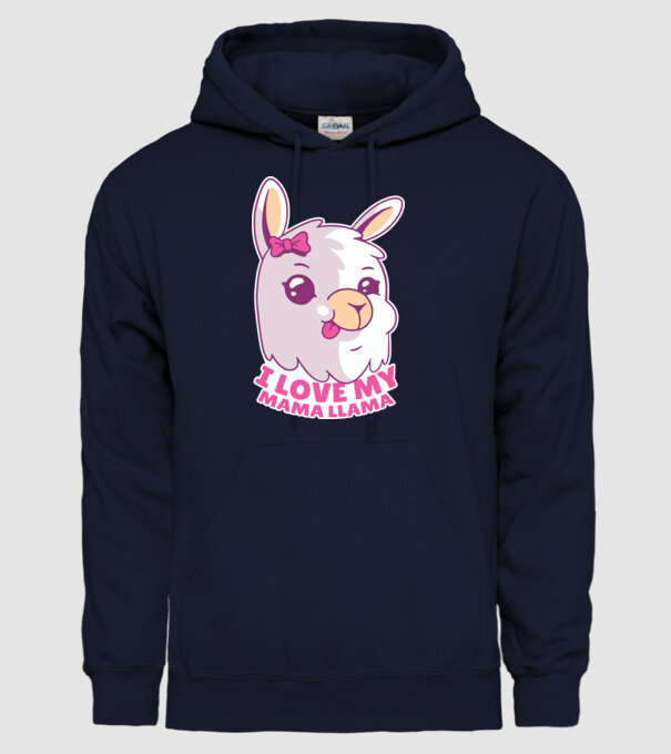 I Love My Papa Llama tricou drăguț cu lamă pentru bunica model albastru închis pe tricou