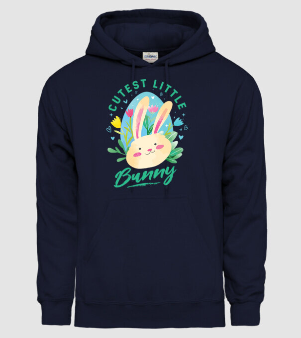 Cel mai dulce iepuraș model albastru închis pe tricou
