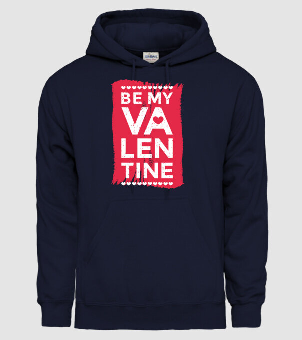 'Fii dragostea mea Tricou drăguț pentru Valentine''s Day' model albastru închis pe tricou