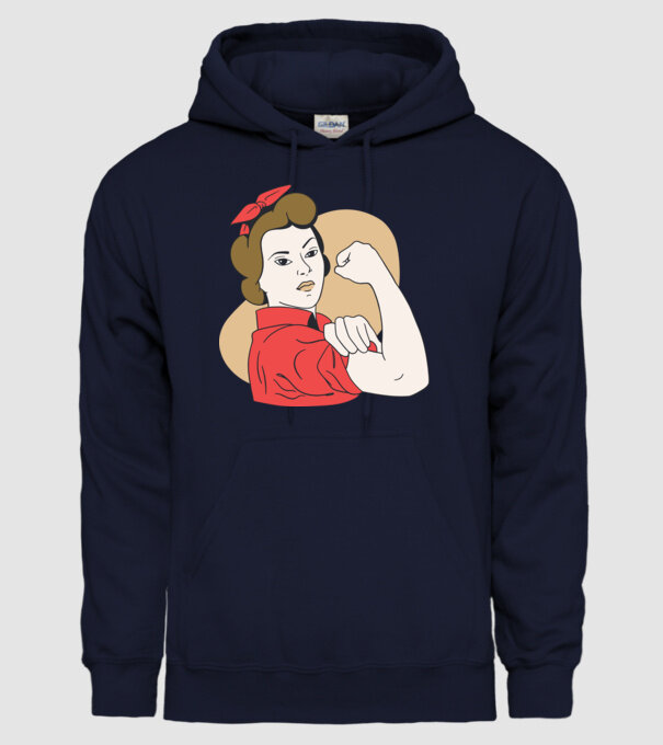Emanciparea femeilor model albastru închis pe tricou