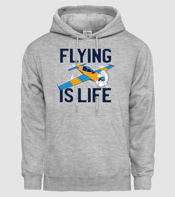 Zborul este viață model gri pe tricou