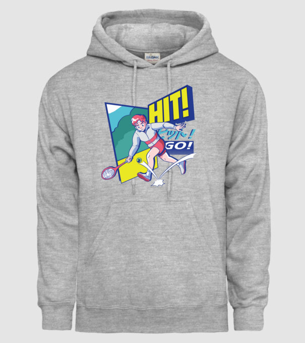 Anime Jucător de tenis băiat model gri pe tricou