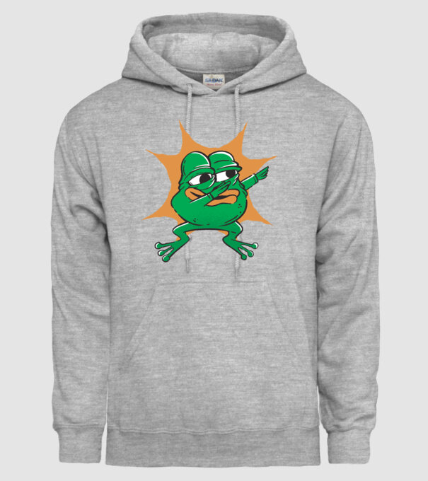 Broască DAB model gri pe tricou