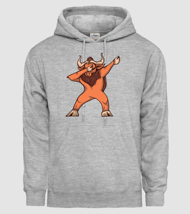 Bivol DAB model gri pe tricou