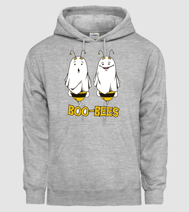Boo Bees - Albine fantomă Halloween model gri pe tricou