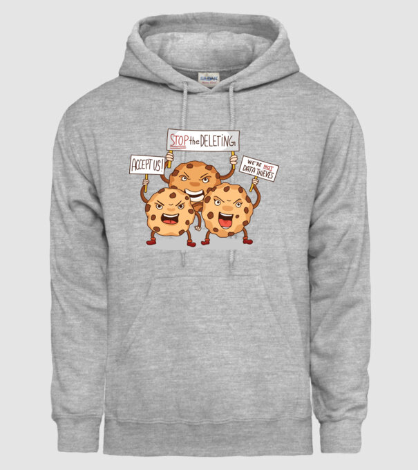 Protest Cookie model gri pe tricou