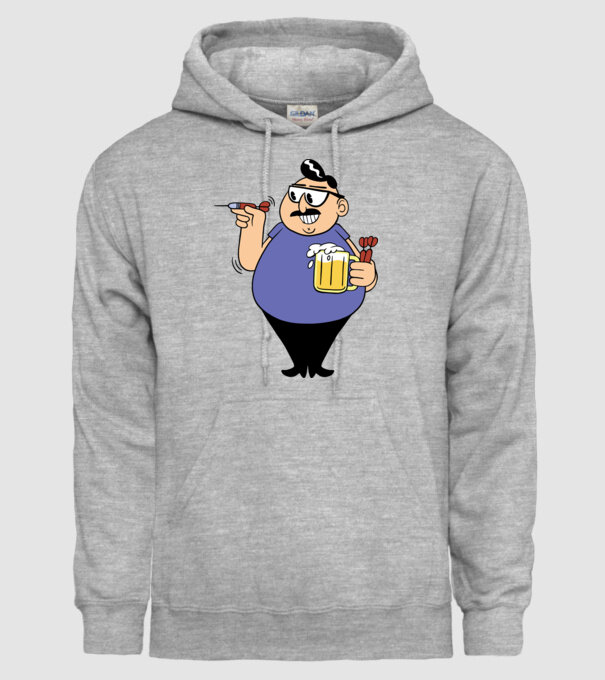 Jucător de darts model gri pe tricou