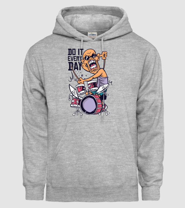 Bate tobele în fiecare zi model gri pe tricou