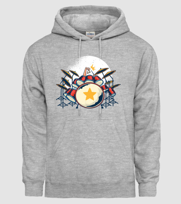 Kit de tobe model gri pe tricou