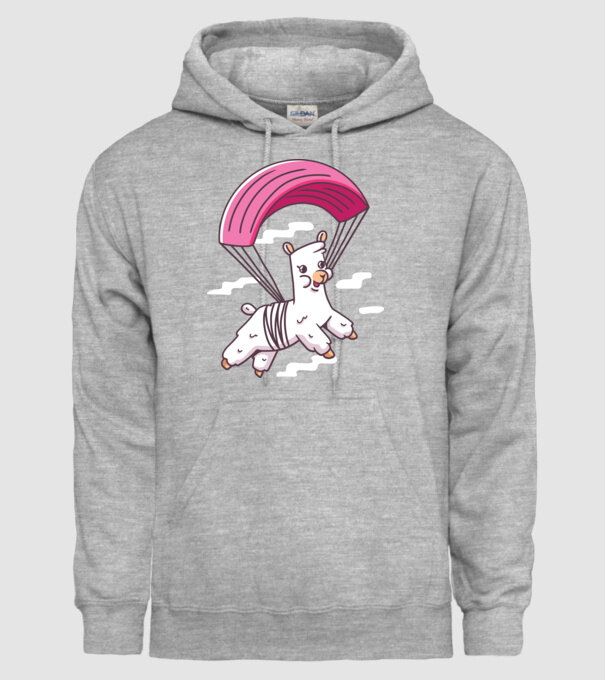 Alpaca parașutist model gri pe tricou