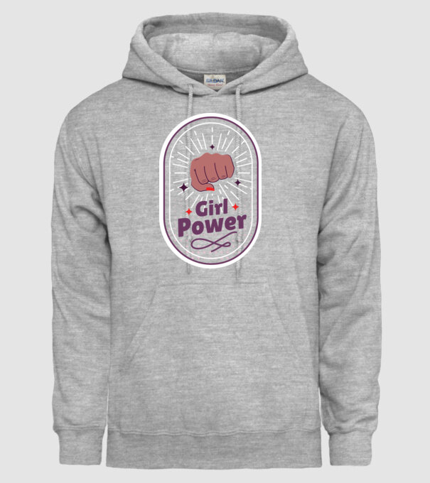 Girl Power Ziua Femeii model gri pe tricou