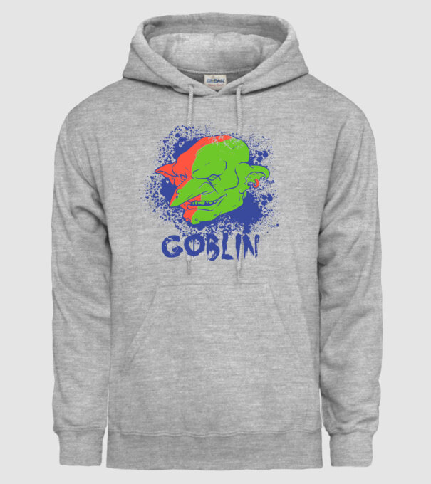 Goblin model gri pe tricou