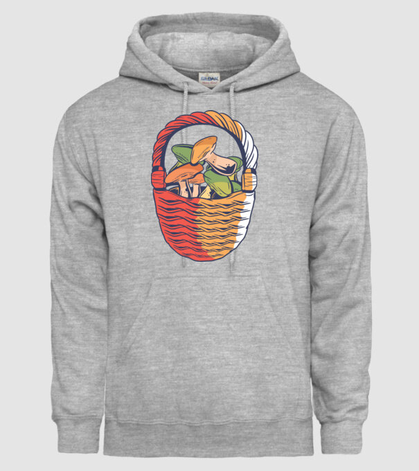 Ciuperci model gri pe tricou