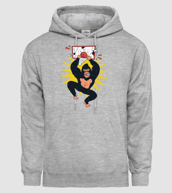 Gorilă baschet model gri pe tricou