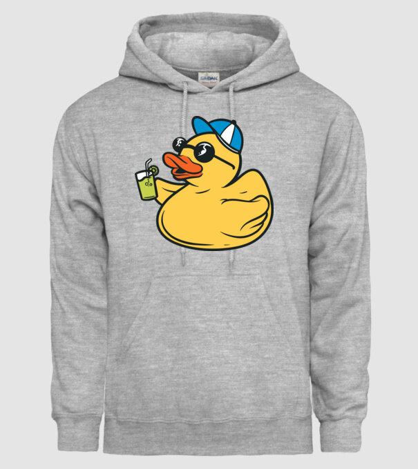 rățușcă de cauciuc Vacanță model gri pe tricou
