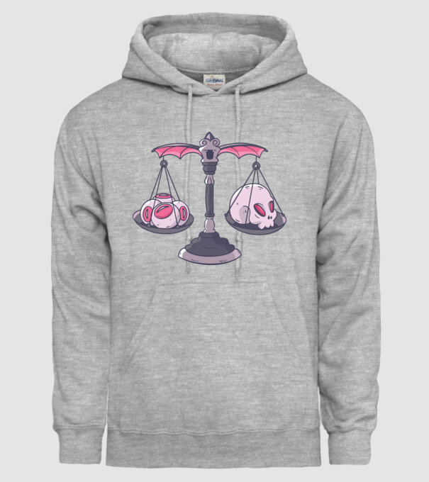 Balanță Horror model gri pe tricou