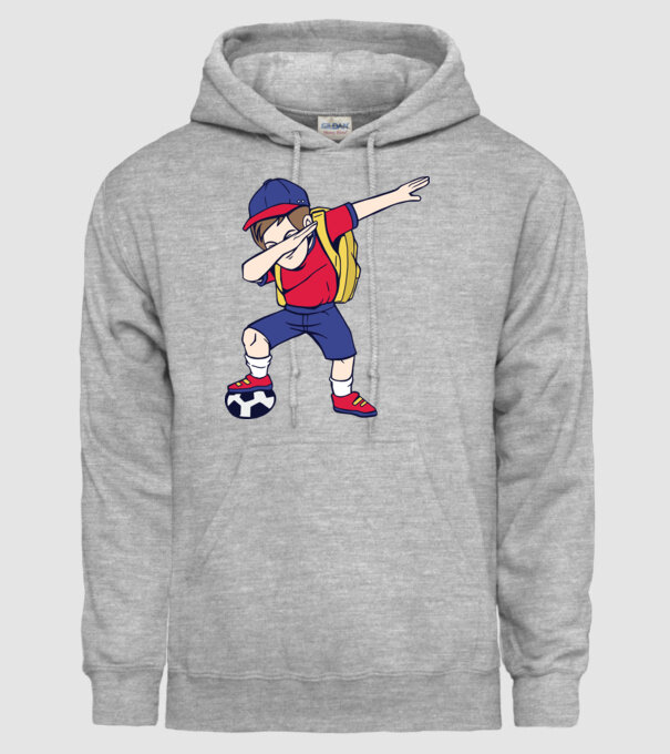 Școlar Fotbalist DAB model gri pe tricou