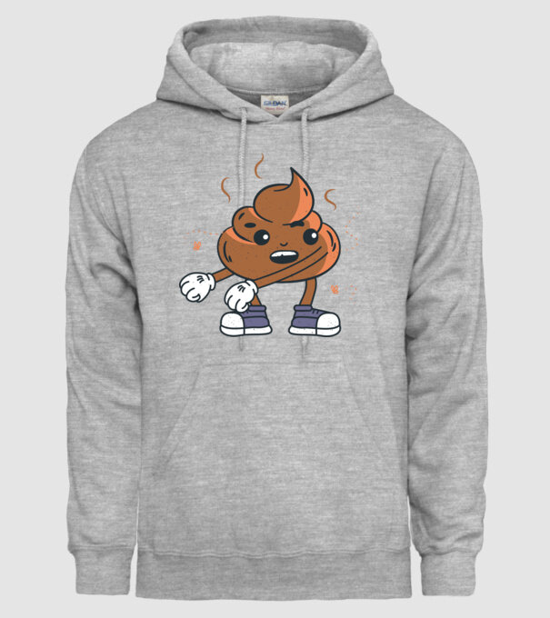 Căcat DAB model gri pe tricou
