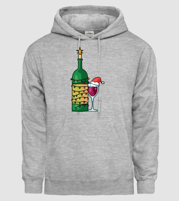 Vin de Crăciun model gri pe tricou
