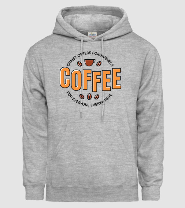 Cafea Iertare model gri pe tricou