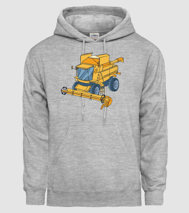 Combină agricolă model gri pe tricou