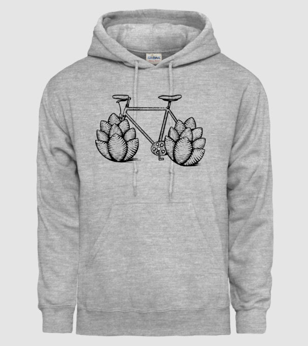Bicicletă Hamei model gri pe tricou
