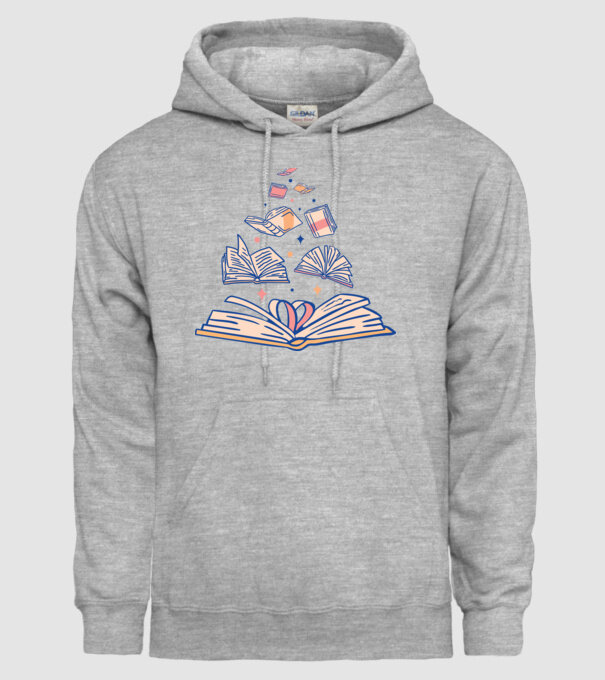 Cărți model gri pe tricou