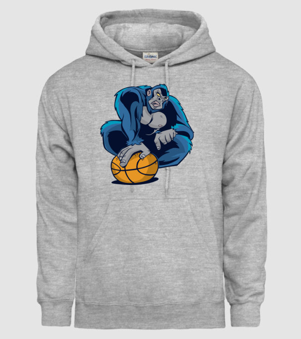 Gorilă Baschet model gri pe tricou