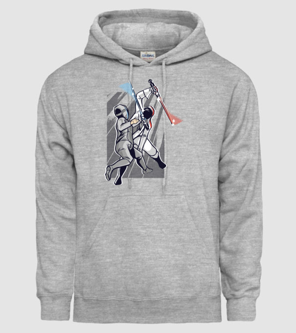 Sabie laser scrimă model gri pe tricou