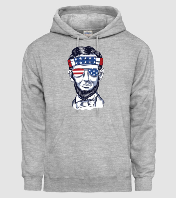 Lincoln USA model gri pe tricou