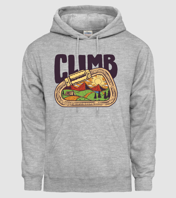 Carabină Alpinist model gri pe tricou